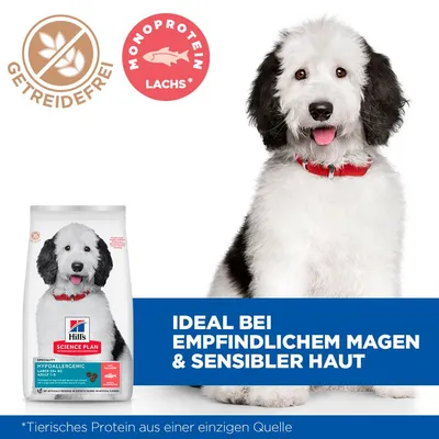 Hill’s Science Plan Hypoallergenic Adult Large avec saumon - 14 kg