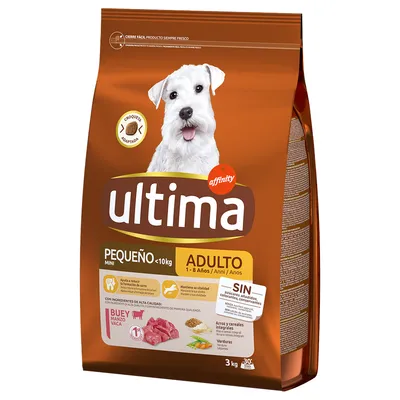 Ultima Mini Adult bœuf pour chien - 2 x 3 kg Ultima Mini Adult bœuf pour chien - 2 x 3 kg