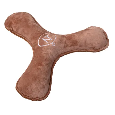Nomad Tales Blush Jouet pour chien Boomerang en peluche - rose foncé : L 30 x l 30 x H 5 cm