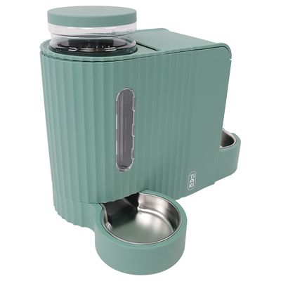 TIAKI Voer- en Waterdispenser PERFECT FIT tot 1,3 kg droogvoer & 3 liter water
