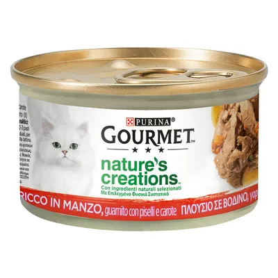 Gourmet Nature's Creations 24 × 85 g – výhodné balení - hovězí s hráškem a mrkví Gourmet Nature's Creations 24 × 85 g – výhodné balení - hovězí s hráškem a mrkví