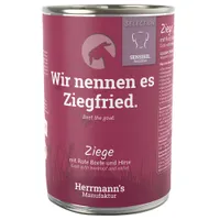Herrmann's Selection Sensible 6 x 400 g pour chien - chèvre, betterave rouge bio, millet bio