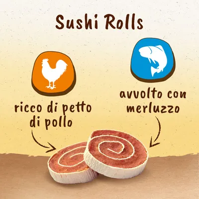 8in1 Tasties Sushi Rolls Pollo -Set%: 2 x 85 g