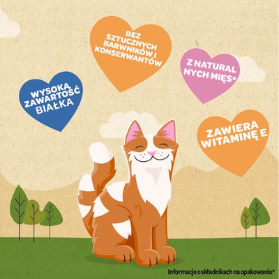 Meowee! Chicken Twister Sticks, wykonane z piersi kurczaka, idealne do karmienia z ręki. Bez sztucznych barwników i konserwantów, wysoka zawartość białka.