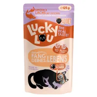 Lucky Lou Adult, 16 x 125 g - Drób i łosoś