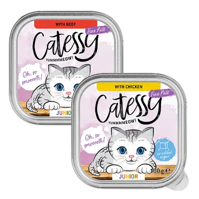 Lot mixte Catessy Paté Junior pour chaton - 16 x 100 g