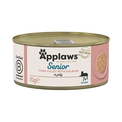 Applaws Senior Conserve Ton cu somon (6 x 70 g)