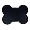 TIAKI podkładka pod miskę w kształcie kości, czarna Dł. x szer. x wys.: 51 x 38 x 1 cm