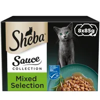 Sheba Sauce Collection Trays - Mixed Selection in Gravy (8 x 85g)