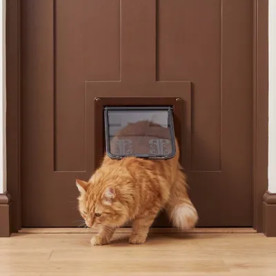 Cat Mate kattenluik 221 Large - Bruin - Closer Pets Large Honden- en Kattenluik