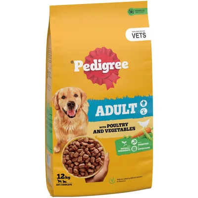 Pedigree Adult Complete with Poultry & Vegetables - 12kg