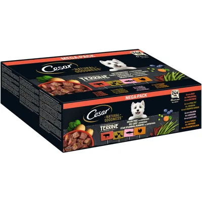 Cesar Natural Goodness Terrine Mixed Selection - 24 x 100g Cesar Natural Goodness Terrine Mixed Selection - 24 x 100g