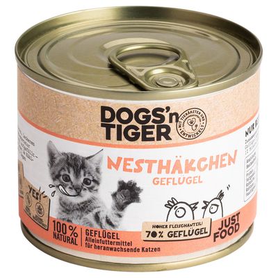 Dogs'n Tiger Junior Cat 6 x 200 g Geflügel