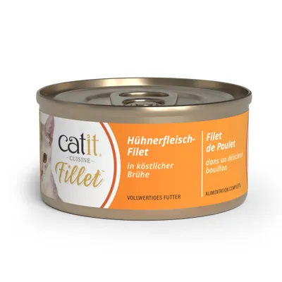 catit Cuisine Filet di carne di pollo in delizioso brodo, alimento completo. Filetto di pollo in un delizioso brodo. catit Cuisine Filet di carne di pollo in delizioso brodo, alimento completo. Filetto di pollo in un delizioso brodo.
