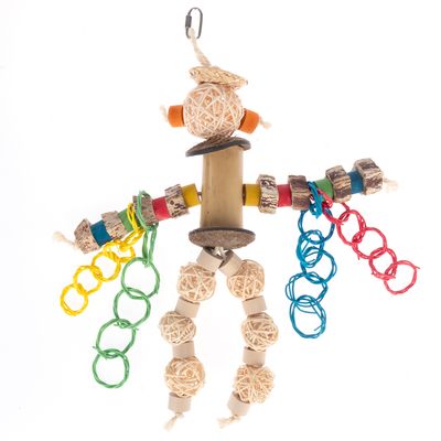 TIAKI Jouet pour oiseaux Robot Man env. L 33 x l 28 cm