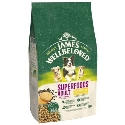 James Wellbeloved Adult Hypoallergenic Superfoods - Lamb with Potato & Chia