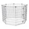 Enclos haut en métal TIAKI pour chiot 8 panneaux de L 61 x H 106 cm