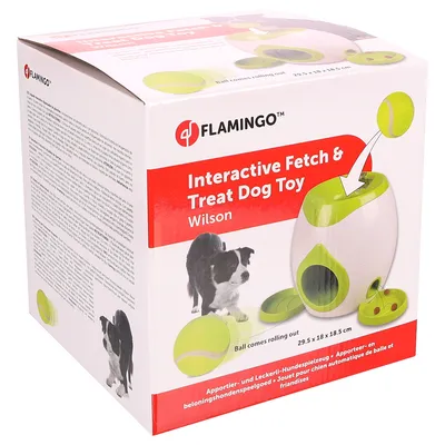 Gioco interattivo Flamingo Fetch & Treat per cane