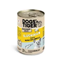 Dogs'n Tiger gurmánske menu 6 x 400 g - kuracie so pstruhom I Kitten