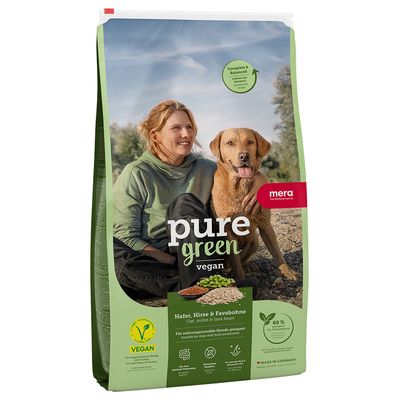 mera pure green Adult vegan havre, hirs och favabönor 10 kg