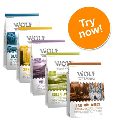Wolf of Wilderness Classic Mixed Trial Pack - 5 x 1kg