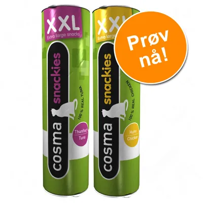 Blandet prøvepakke: Cosma snackies XXL Blandet prøvepakke: Cosma snackies XXL