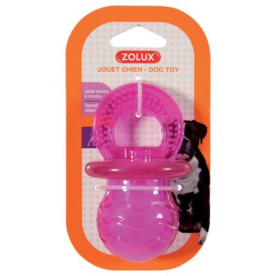 Zolux smoczek dla psa Pop, różowy dł. 6 x szer. 6 x wys. 10 cm