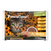 Pawsome Adult Cat 4 x 85 g - Kip