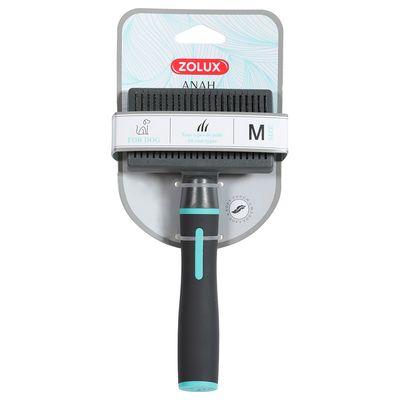 Zolux Anah Einziehbare Slicker-Bürste Gr. M: L 9,2 x B 5 x H 19 cm