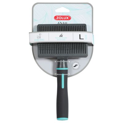 Zolux Anah Einziehbare Slicker-Bürste Gr. L: L 10,8 x B 5 x H 21 cm