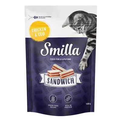 Smilla Sandwich Snack Chicken & Cod - Saver Pack: 3 x 100g