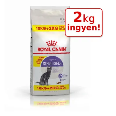 Royal Canin Sterilised macskaeledel, 12 kg (10 kg + 2 kg ingyen). Csomagoláson: 2 kg ingyen!, 10KG+2KG FREE GRATIS, STERILISED.