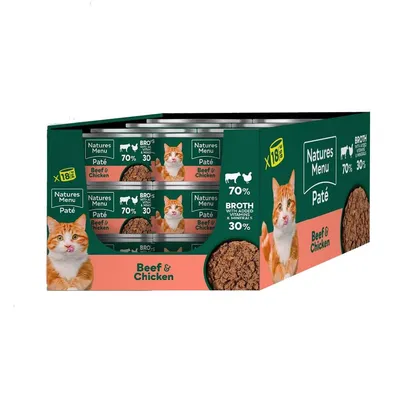 Natures Menu Pâté Cans Adult - Beef & Chicken - 18 x 85g