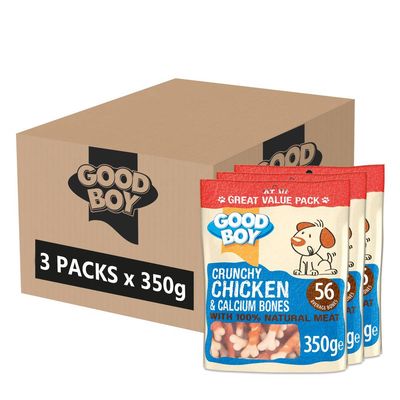 Good Boy Crunchy Chicken & Calcium Bones 3 x 350g