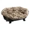 Set Ferplast Hundekorb Siesta Deluxe mit Überzug Sofà - Cities Set Größe 6 Korb + Überzug + Füße