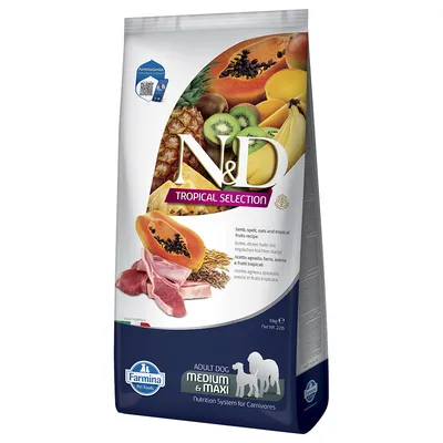 Farmina N&D Tropical Selection Adult Medium/Maxi agneau pour chien - 10 kg