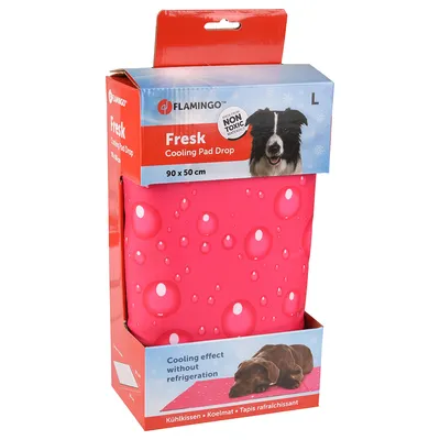 Tapis rafraîchissant Flamingo Fresk Drop, fuchsia pour chien et chat - taille L : L 90 x l 50 cm Tapis rafraîchissant Flamingo Fresk Drop, fuchsia pour chien et chat - taille L : L 90 x l 50 cm