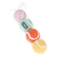 TIAKI teniszlabda-szett kutyáknak - 4 darab (kb. Ø 6,3 cm)