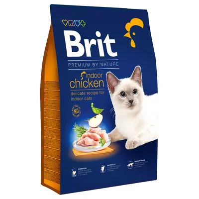 Brit Premium by Nature Cat Indoor poulet pour chat - 2 x 8 kg