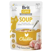 Brit Care polévka pro kočky 15 x 75 g - kuřecí