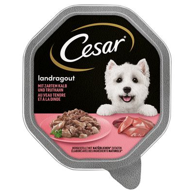 Cesar Classic Trays Country Stew with Veal and Turkey (14x150g)
