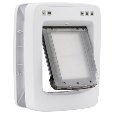 Porta basculante per animali domestici PetSafe® SmartDoor Connected bianco (taglia M)