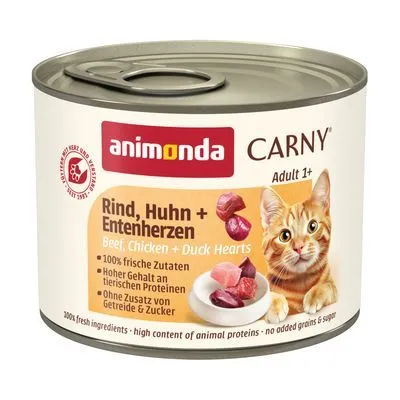 Sparpack: animonda Carny Adult 24 x 200 g - Kyckling & lax
