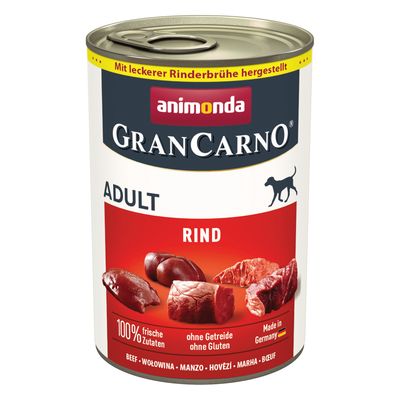 Pakiet animonda GranCarno Original, 12 x 400 g Czysta wołowina