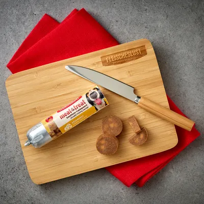 Fleischeslust meat & treat tréninkový salám - výhodné balení: hovězí játra 6 x 80 g