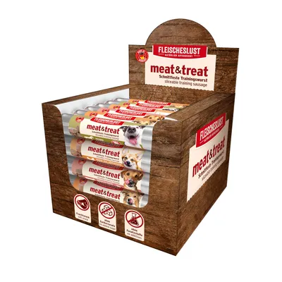 Fleischeslust meat & treat 33 x 80 g – lot mixte II (4 variétés)
