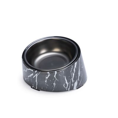 Designed by Lotte Melamin-Katzennapf Vita, schwarz 2 x 160 ml,  Ø 13,5 cm