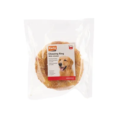 Anneau à mâcher au poulet Karlie - 1 x Ø 12,5 cm