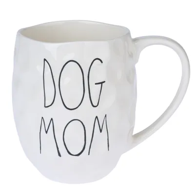 TIAKI XL Tasse en céramique "Dog Mom" - Ø 9 x H 10 cm