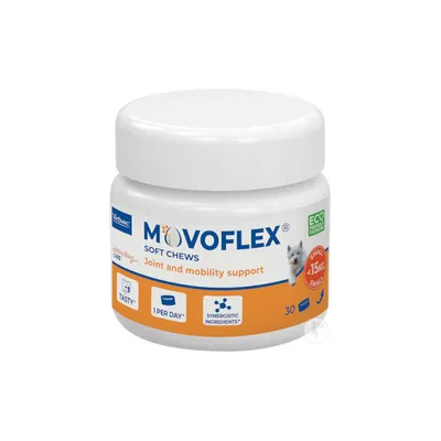 Movoflex Soft Chews, Unterstützung für Gelenke und Mobilität, geeignet für kleine Hunde unter 15kg. 30 Stück, täglich 1 pro Tag, schmackhaft, synergistische Inhaltsstoffe. Movoflex Soft Chews, Unterstützung für Gelenke und Mobilität, geeignet für kleine Hunde unter 15kg. 30 Stück, täglich 1 pro Tag, schmackhaft, synergistische Inhaltsstoffe.